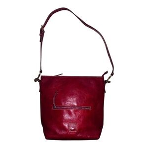 Dooney & Bourke Camden Florentine Red Ox-Blood Bag